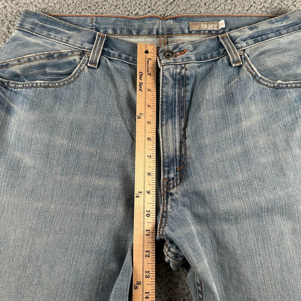 Vtg‎ SilverTab Jeans Mens W36 L30 Baggy Light Blue Cotton Relaxed Wide Leg Y2K - Picture 8 of 16